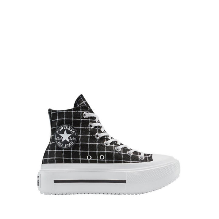Converse CTAS Lift Double Stack Platform Plaid Women's Sneakers