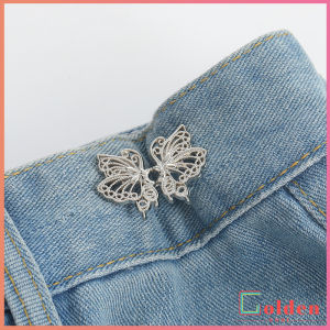 Golden ตะขอปรับเอวกางเกง ปรับระดับเอวช่วยให้กางเกงกระชับ แบบหมุด ตะขอหลายแบบ แบบหมุด Fashion Pins