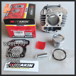 MUTAKIN Cylinder Block Kit Set For HONDA WAVE 110/DASH 110 50MM/53MM/54MM/55MM/56MM/57MM
