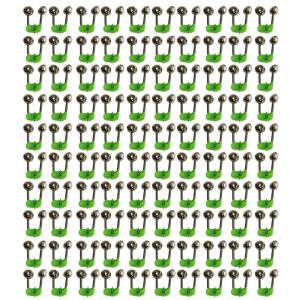 100Pcs Fishing Rod Bells Rod Clip Double Alert Bells Outdoor Fishing Tool Fishing Rod Bites Baits Indicator Alarm