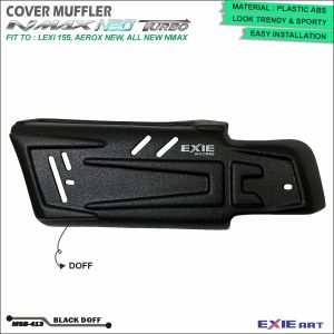 Cover Muffler Nmax Neo Turbo Lexi 155 & 125Aerox New - Pelindung Knalpot Motorcycle Exie Art