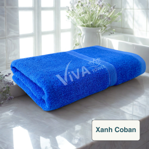 Khăn tắm lau mặt lau đầu VIVA TOWEL cotton cao cấp chính hãng mềm mịn thấm nước không phai màu không rụng lông dùng cho bé trẻ em người lớn nam nữ spa salon khách sạn du lịch đi biển