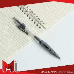 MallMainan-A105 Pulpen Gel Cetekan Ink 0.5mm / Pulpen Mekanik Standar Tinta Cair / Bolpoint Pen