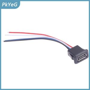 PkYeG USB 2.0 Nữ jack cắm điện USB2.0 sạc cổng kết nối với cáp USB sạc ổ cắm