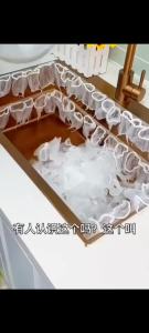 Kitchen Sink Filter Net Vegetable Washing Pool Garbage Bag Slag Separation Anti Blocking Sink Basket Bag