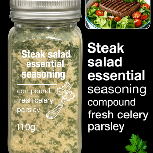 0-Calorie Parsley Garlic Salt Parsley Compound Seasonings for BBQ Salads Zero Fat Natural Flavor Booster