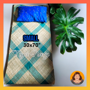 TIYA NATY Handwoven Native Banig Filipino Sleeping Mat for home bedroom Non-Slip Comfortable Summer Karagumoy Banig Sleeping Mat Handwoven Eco-Friendly & Foldable | Native Filipino Mat for Floor Bed or Picnic Comfortable Non-Slip Thick bedding