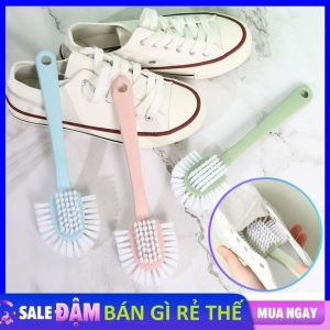 Bàn Chải Chà Và Giặt Giày Thiết Kế 5 Mặt Tiện Lợi Giúp Chùi Giày Sạch Sẽ Mọi Góc Ngách Cho Giày - Chổi Cọ Vệ Sinh Giày Dép Chuyên Dụng - Bàn Chải Chà Giày Cán Dài