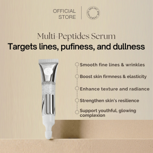 Skin Inc Multi-Peptides Serum 20ml | De-Age LED EMS Serum with 6 Peptides Niacinamide Collagen & Caffeine | Targets Fine Lines Puffiness Dark Spots & Hydration | Japanese Seaweed Encapsulation Technology for Pure & Potent Skin Longevity Care