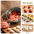 Dreepor Meat Grinder 2L Multifunctional Electric Meat Chopper Vegetable Grinder Mincer Food Processor and Grinder Slicer Stainless Steel High Power 2 Speeds. 