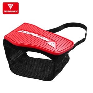 MOTOWOLF MDL 1907 แผ่นยางป้องกันรองเท้าเป็นรอย สำหรับมอเตอร์ไซค์ วัสดุคุณภาพสูง