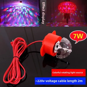 Wireless Remote Control LED Battery Lamp Bulb for Lantern Emergency Use No Wiring Required Large Red Inner for New Year Celebration