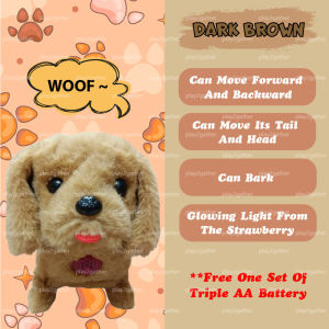 Cute Walking Lovely Dog Puppy **FREE BATTERY** Electronic Push Pet Kids Toys Dolls Child Gift 可爱狗狗电动宠物玩具 *Ready Stock*