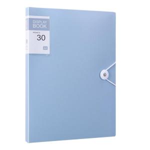 Document Folders 30 Pocket Presentation Folder Letter Size Display Book Folder Clear Label Window Elastic String Closure
