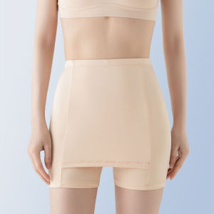 FallSweet  Double-layer Ice Silk Safety Pants Womens Anti-glare Four-corner Bottoming Mid Waist Crotch Underwear Plus Size Women Casual Shorts