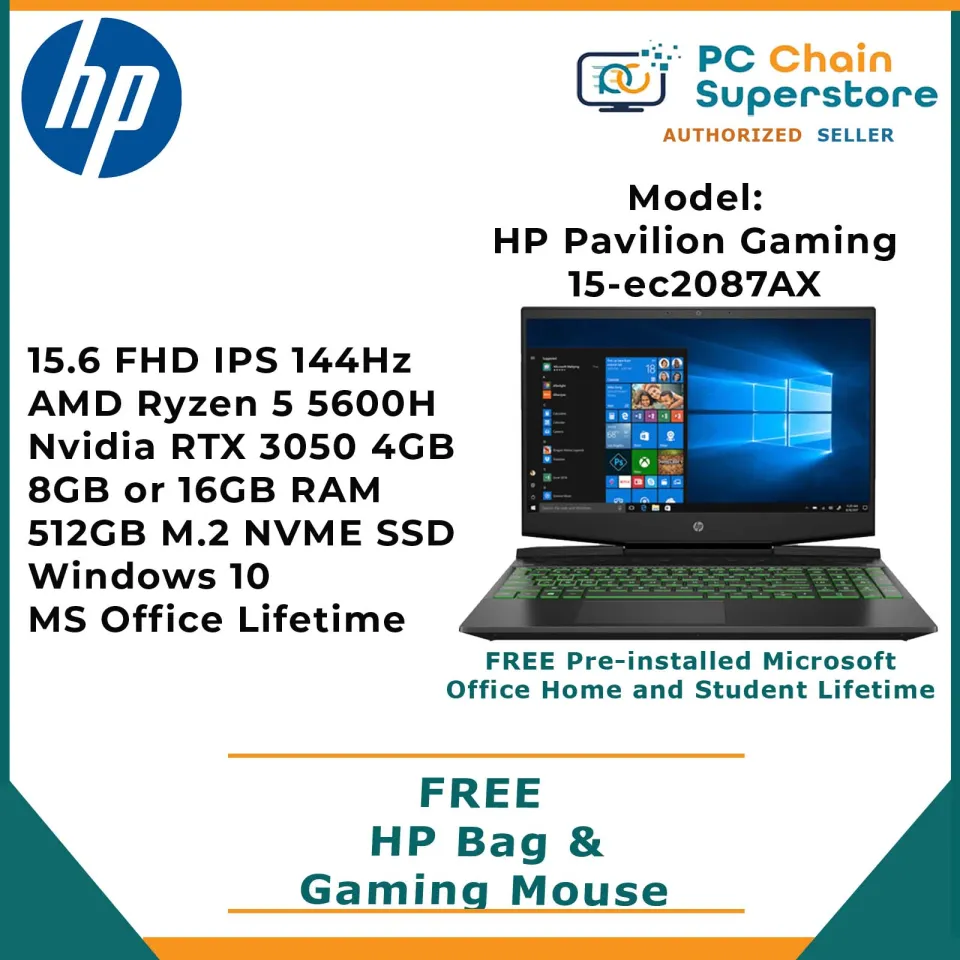 HP Pavilion Gaming 15-EC2087AX FHD 144Hz IPS AMD Ryzen