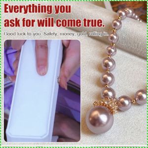 Necklace Temperamental Cultivation Diamonds Pearl Jewelry Fashion Elegance Attract Wealth and Bring in Good Fortune