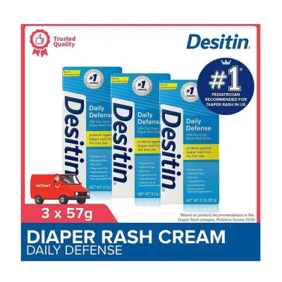 Desitin Daily Defense Diaper Rash Protection Cream (Bundle Of 3)