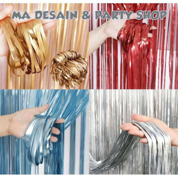 TIRAI RUMBAI PLASTIK/TIRAI RUMBAI PESTA/TIRAI RUMBAI WARNA WARNI/TIRAI ...