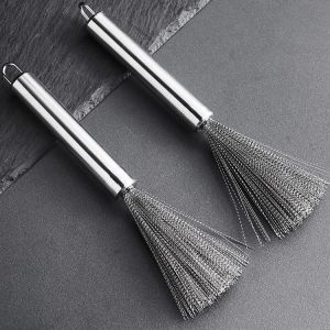 Chổi cọ inox 304 cọ chà rửa nồi chảo siêu sạch có móc treo
