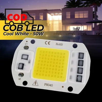 Lampu Chip Sorot Taman LED 220V 50W Putih COB Floodlight Spotlight Super Terang Multifungsi