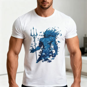 Poseidon God of The Sea T-Shirt Greek Mythology Ocean Tee Trident Poseidon Graphic Men Shirt The Best Gift for A Husband Tshirt