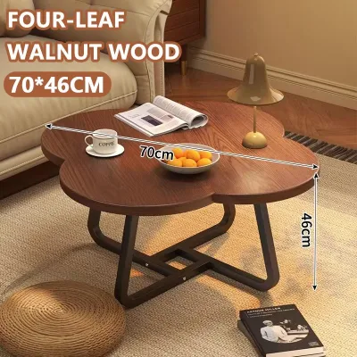 Nordic Center Table for Living Room Round Sturdy Wooden Coffee Table Sets Tea Table for Home