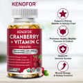 Organic Cranberry Extract Supplement, Supports Urinary Tract Health and Bladder Health, Antioxidant, 120 Capsules. 