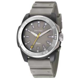 Jam tangan Pria Digitec Neon 5181T tali karet lampu analog original