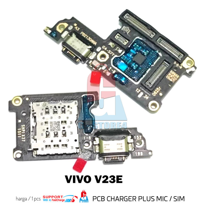 PAPAN PCB KONEKTOR CAS CONEKTOR PORT USB CAS CHARGER VIVO V23E ORI WITH