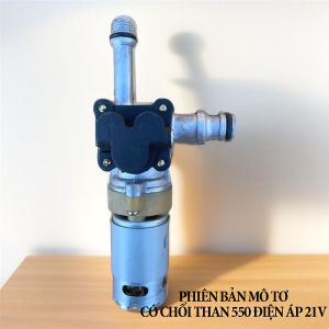 Phụ tùng mô tơ bơm dùng thay thế cho máy rửa xe mini Hitachi điện áp 21V công suất 160W vỏ hợp kim nhôm mô hình nâng cấp