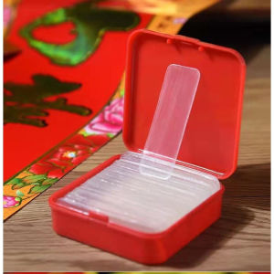 Hộp 60 miếng dán 2 mặt trong suốt siêu dính treo đồ có thể dùng để dán giấy có thể cắt theo ý muốn dễ xé mà không để lại vết hằn