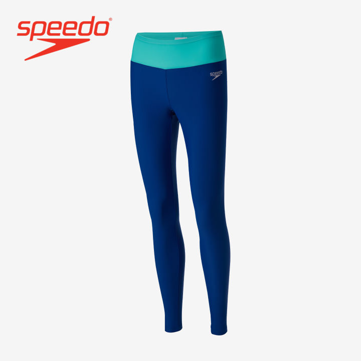 Speedo Women's Swimwear - Water Sport Logo Swim Legging - Blue - 8-14027H601