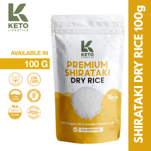 Shirataki Dry Rice 100g (Low-carb/Sugar-Free/Gluten-Free)