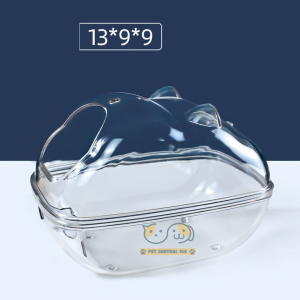 Tempat Mandi Hamster Transparant Pasir Mandi Hamster Kandang Hamster Sugar Glider Marmut