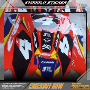 (COD) Decal stiker motor honda crf 150l premium super gloosy premium variasi list stiker semifull