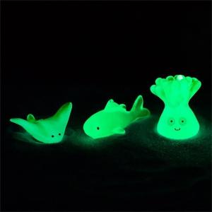 [COD] Season pet รูปปั้นสัตว์ทะเลเรืองแสงขนาดเล็กรูปการ์ตูนปลาโลมาสิงโตทะเลเต่าหมึกปะการังภูมิทัศน์ขนาดเล็กของตกแต่งตู้ปลา