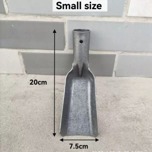 Thickened manganese steel shovel Digging hole for soil planting flower wild vegetables Agricultural tool dig pit shove narrow square shovel small mouth digging wells for soil excavating tools with semi-circular shovels digging up seed outdoor shovel