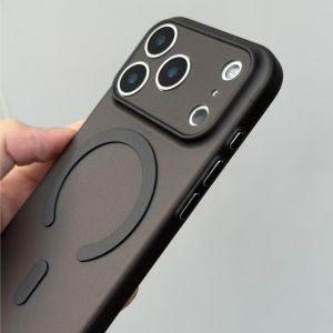 Frosted Soft Silicone Case for iPhone Air 17 16 15 14 Plus 13 12 Pro Max 11 For Magsafe Wireless Charge Ultra Thin Clear Cover