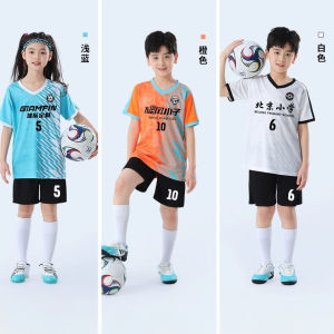 AE Children 5 Customized quick-dry football training suit Mens and womens football jerseys sports competition uniforms short-sleeved printed jerseys