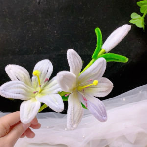 Set vật liệu làm bình hoa loa kèn S0929- Hoa Trang trí phòng khách biểu tượng Hôn nhân may mắn Hoa tự làm handmade