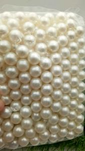 MUTIARA TINDIK MUTIARA TANPA LUBANG WARNA BROKEN WHITE UKURAN 14MM KUALITAS AA PER 50 GRAM
