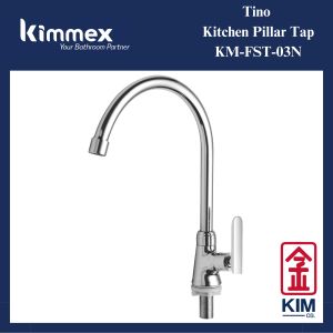 kimmex Tino Brass Chrome DM Kitchen Sink Tap (KM-FST-03N) || Kitchen Faucet || Kitchen Sink Tap || Sink Tap || Kitchen Tap || Paip Singki || Paip Air || Kepala Paip || Peralatan Dapur || 洗碗槽水龙头 || Kim Company