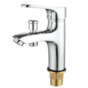 Củ vòi liền sen nóng lạnh 1 chân KENISI-VLS1L29Vòi đồng thau mạ NIKEN sáng bóng dùng cho phòng tắm có diện tích nhỏ