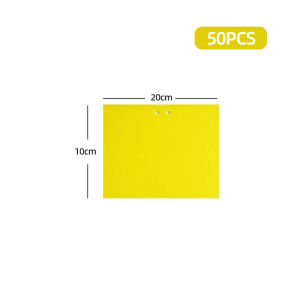 50PCS Strong Fruit Fly Traps Bugs Yellow Sticky Board Pest Control Insect Killer Two-sided Glue Paper Trap for Kill Pest