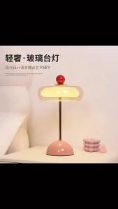SXH Newly designed bud-shaped table lamp bedroom bedside lamp wedding dowry decoration ambient lighting Nordic-style girls desk mushroom lamp