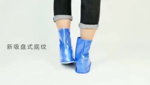 【Ship in 24H】Waterproof and non slip shoe covers reusable rain shoe covers factory direct sales