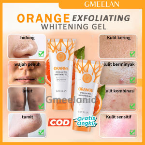 Facial Glowing Peeling Gmeelan Orange Exfoliating Whitening Gel 100g Skincare Eksfoliasi Piling Mencerahkan Wajah dan Mengurangi Komedo Bisa COD