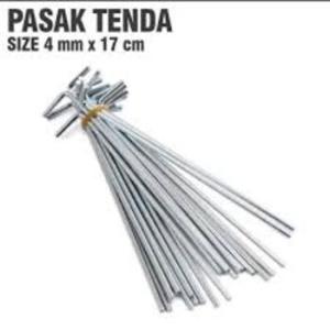 Pasak Tenda Camping Outdoor Besi Tenda Tebal Panjang 18Cm