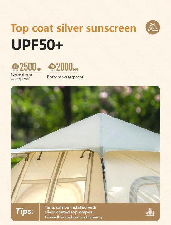 MOBI%20GARDEN%20Zero%20Motion%20Space%20Automatic%20Tent%20Portable%20Lightweight%203-4%20Persons%20Quick%20Open%20Tent%20Double%20Door%20Design%20Five%20Side%20Ventilation%20Family%20Park%20Picnic%20Tent%20Three%20Season%20-%20Image%207